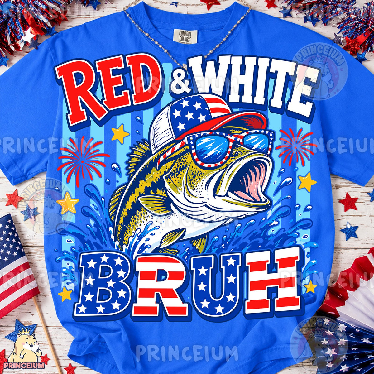 Red & White Bruh Bass