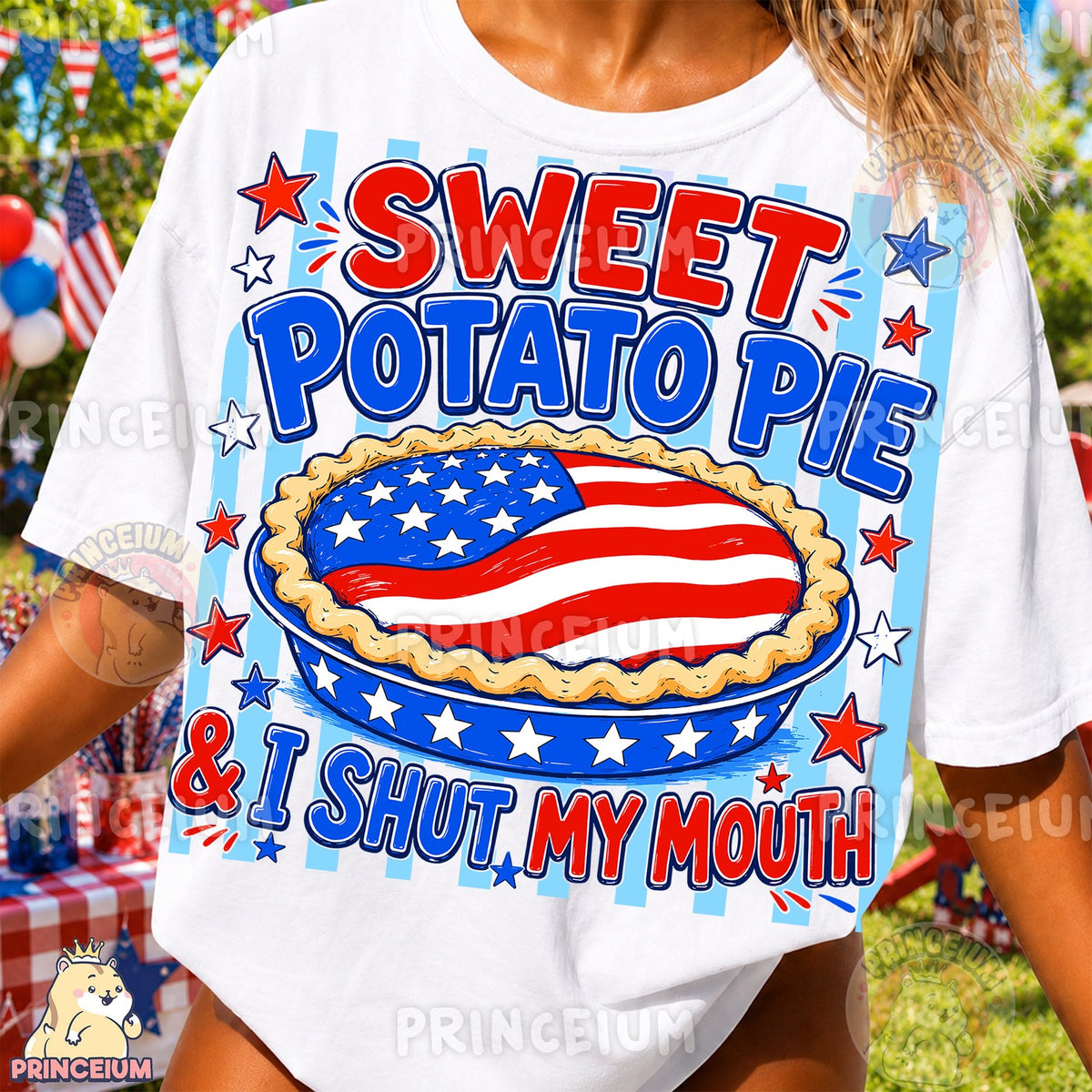 Patriotic Sweet Potato Pie