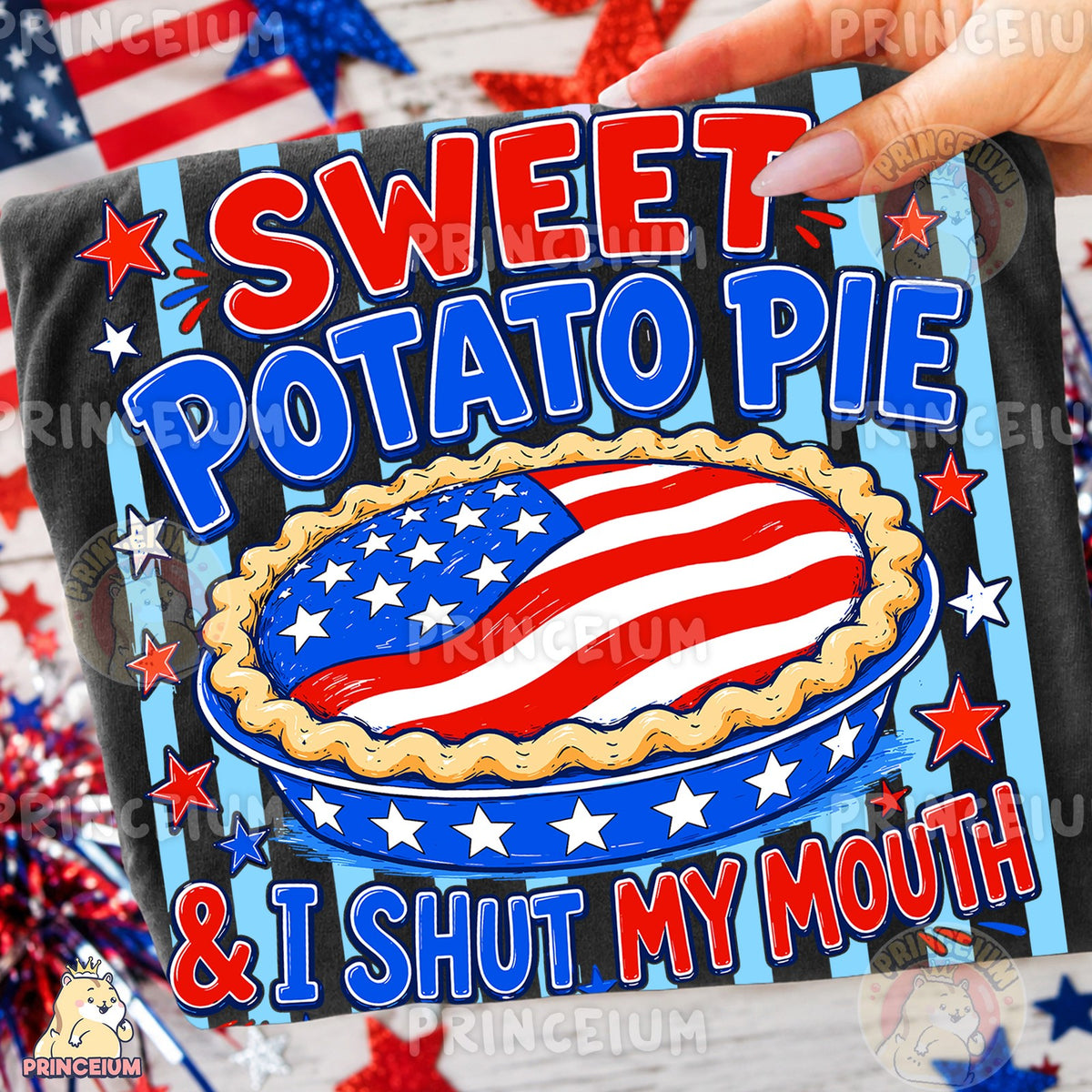 Patriotic Sweet Potato Pie
