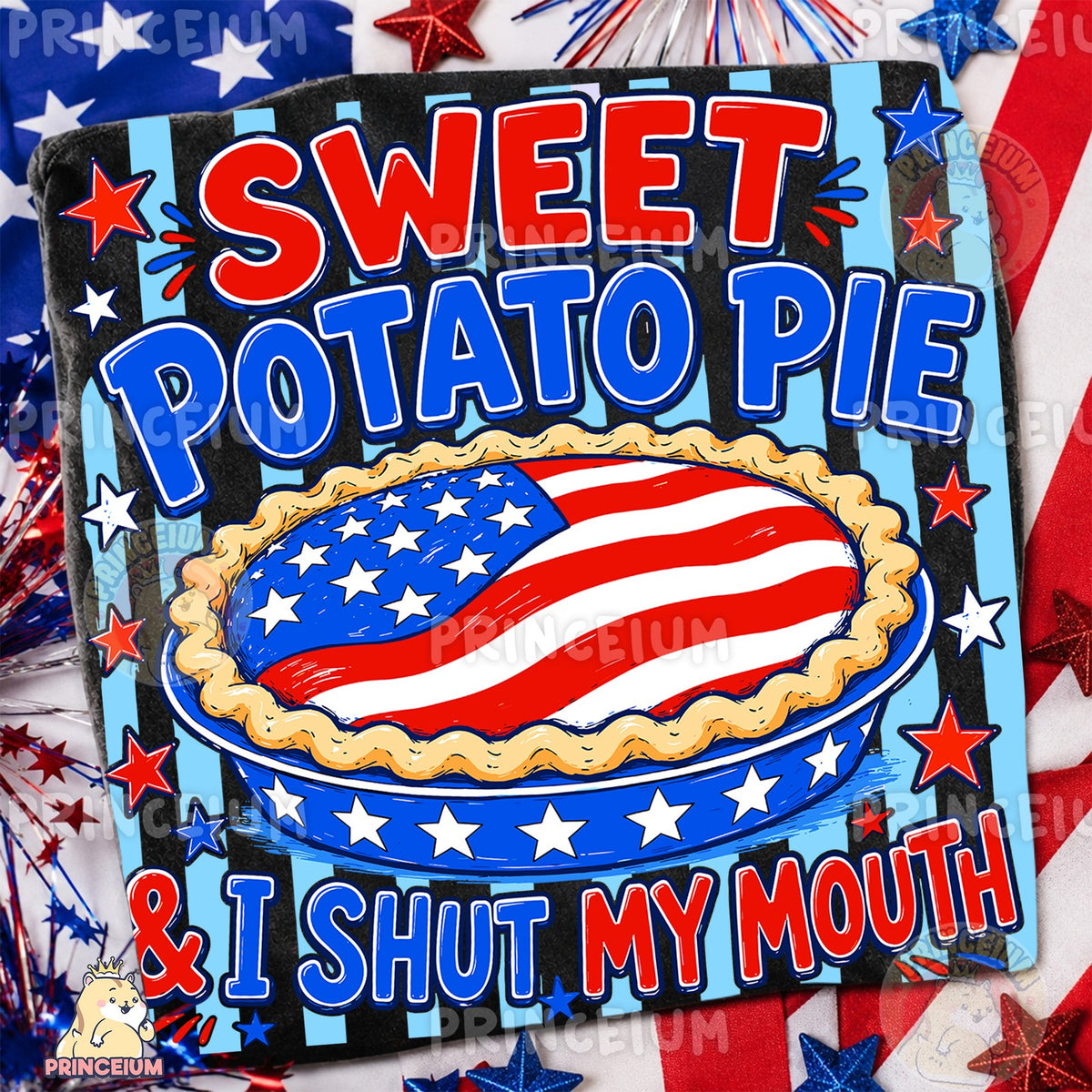 Patriotic Sweet Potato Pie