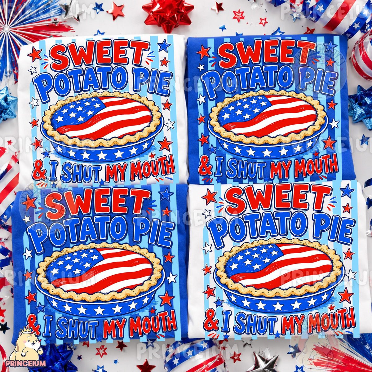 Patriotic Sweet Potato Pie