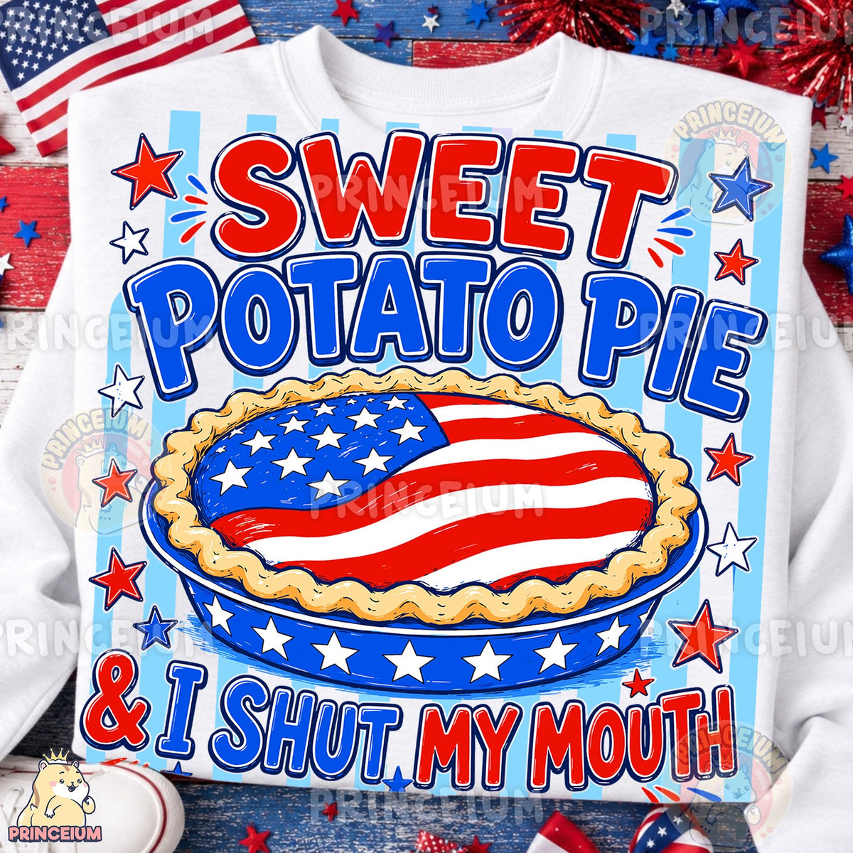 Patriotic Sweet Potato Pie