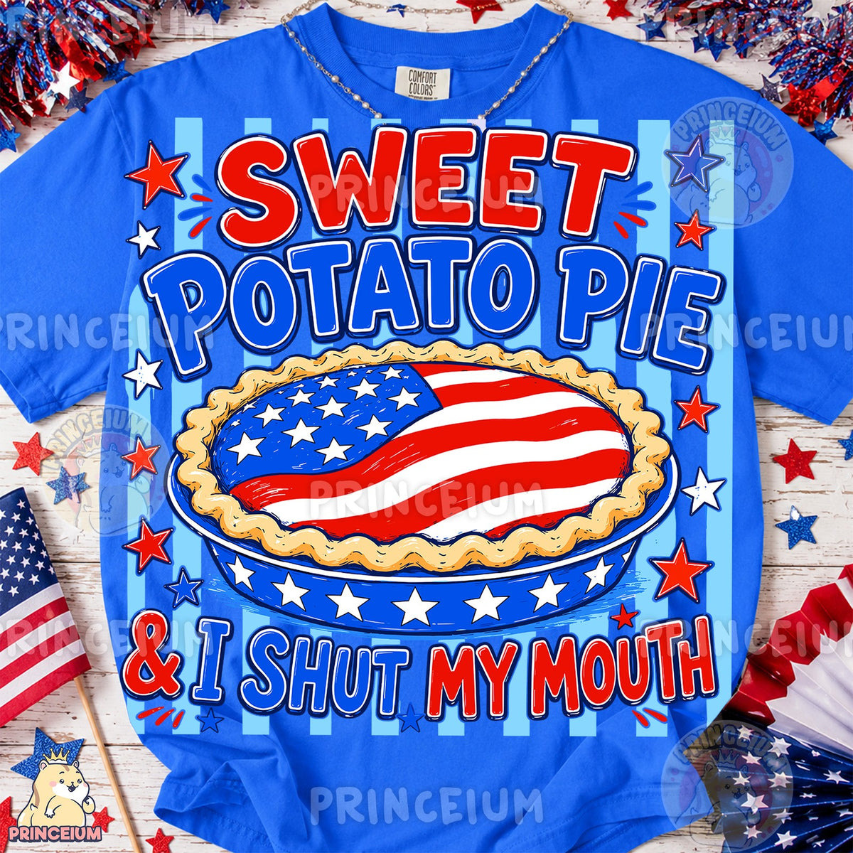 Patriotic Sweet Potato Pie