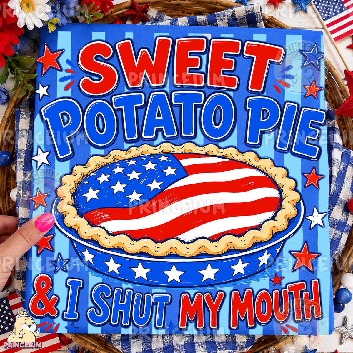 Patriotic Sweet Potato Pie