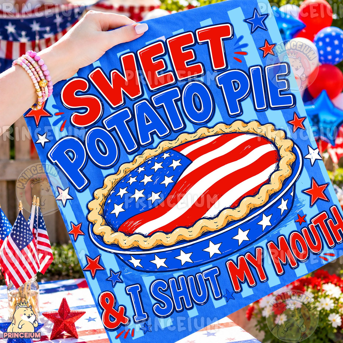 Patriotic Sweet Potato Pie