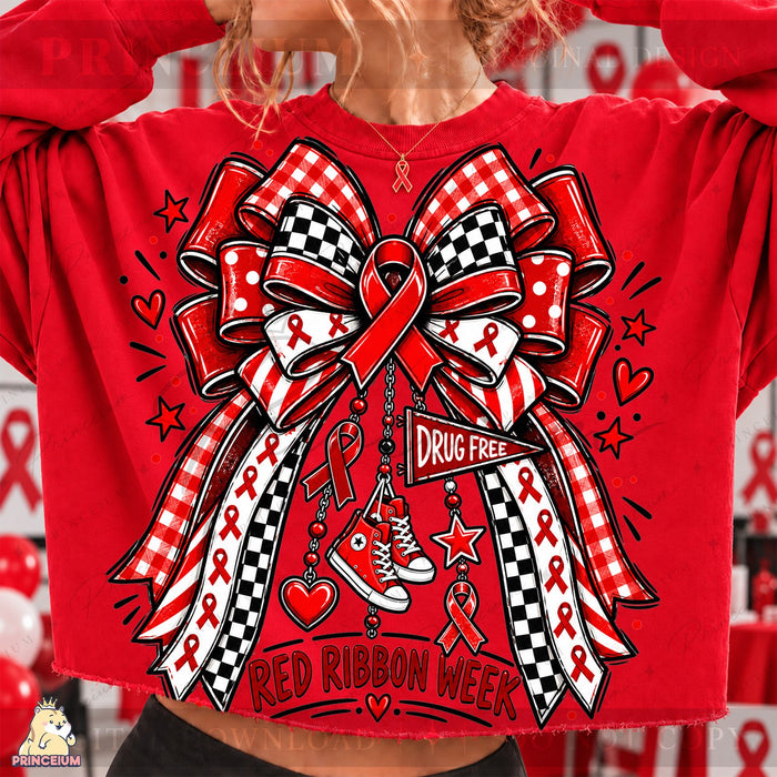 Red Ribbon Week Bow