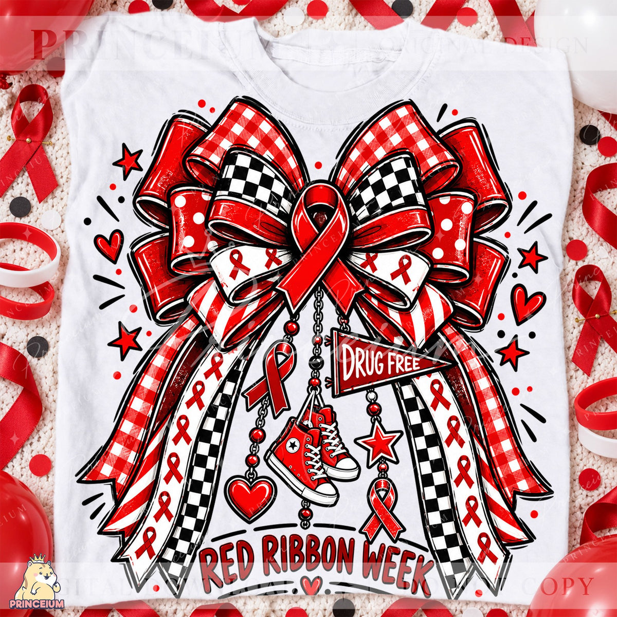Red Ribbon Week Bow