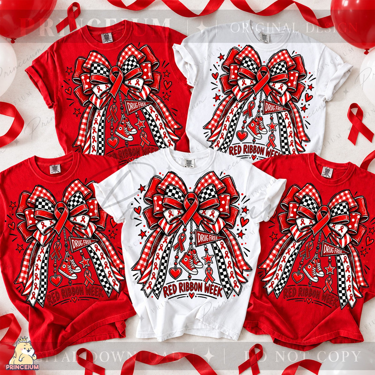 Red Ribbon Week Bow