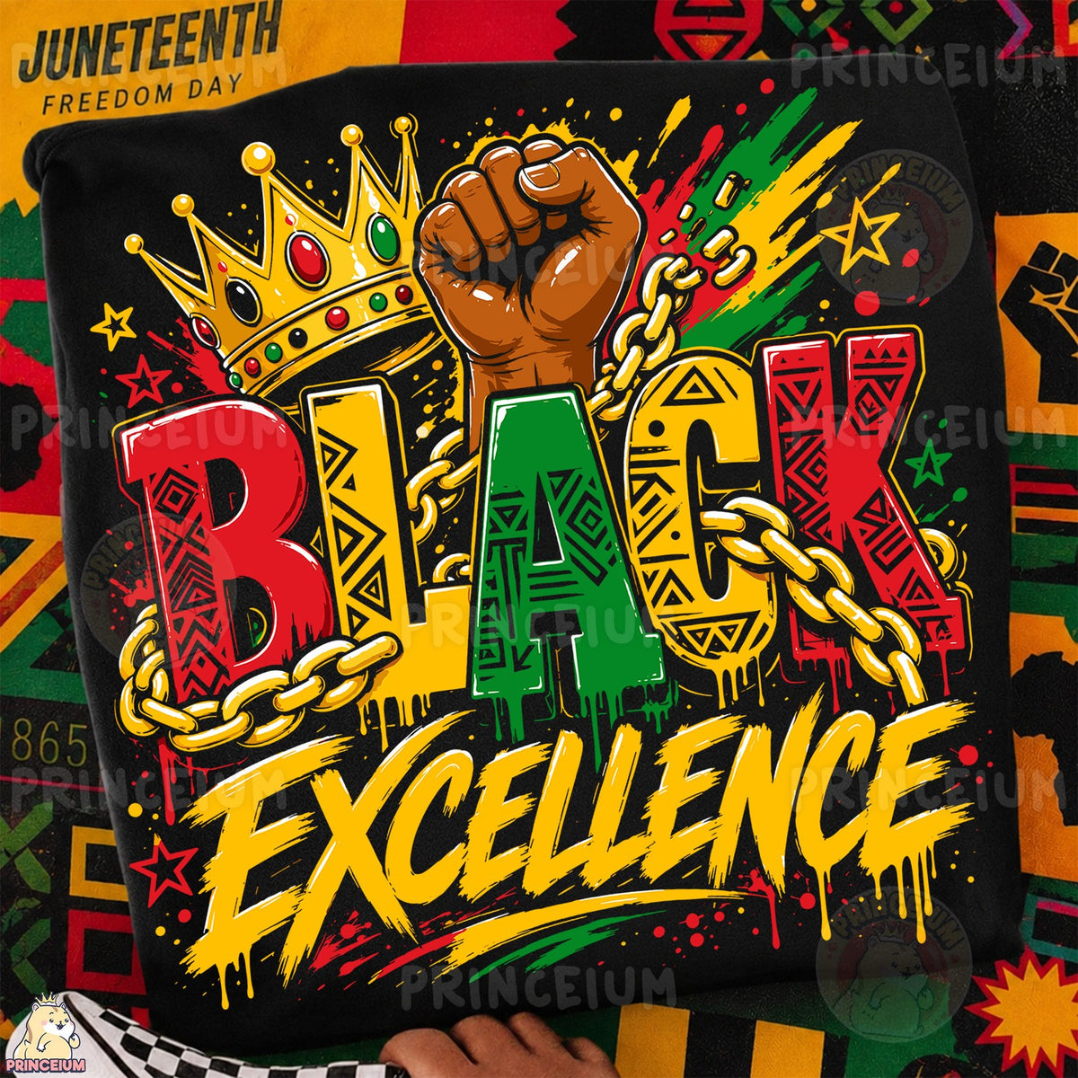 Black Excellence Crown & Fist