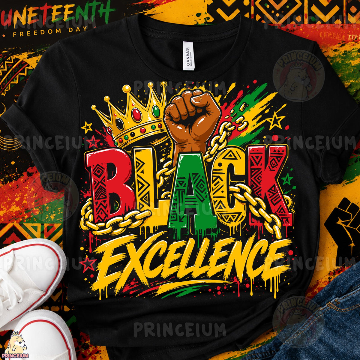 Black Excellence Crown & Fist