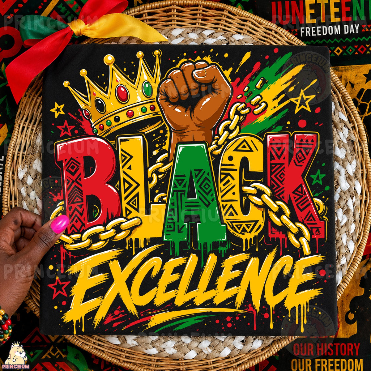 Black Excellence Crown & Fist