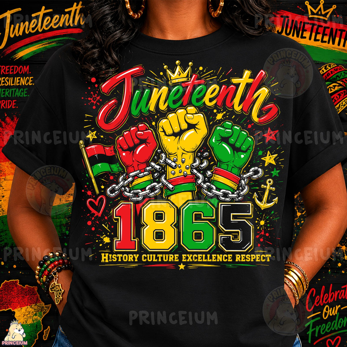 Juneteenth 1865 Freedom Fists