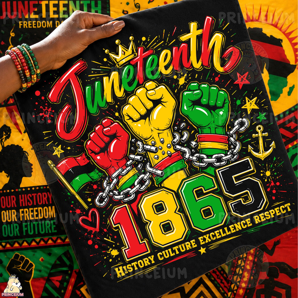 Juneteenth 1865 Freedom Fists