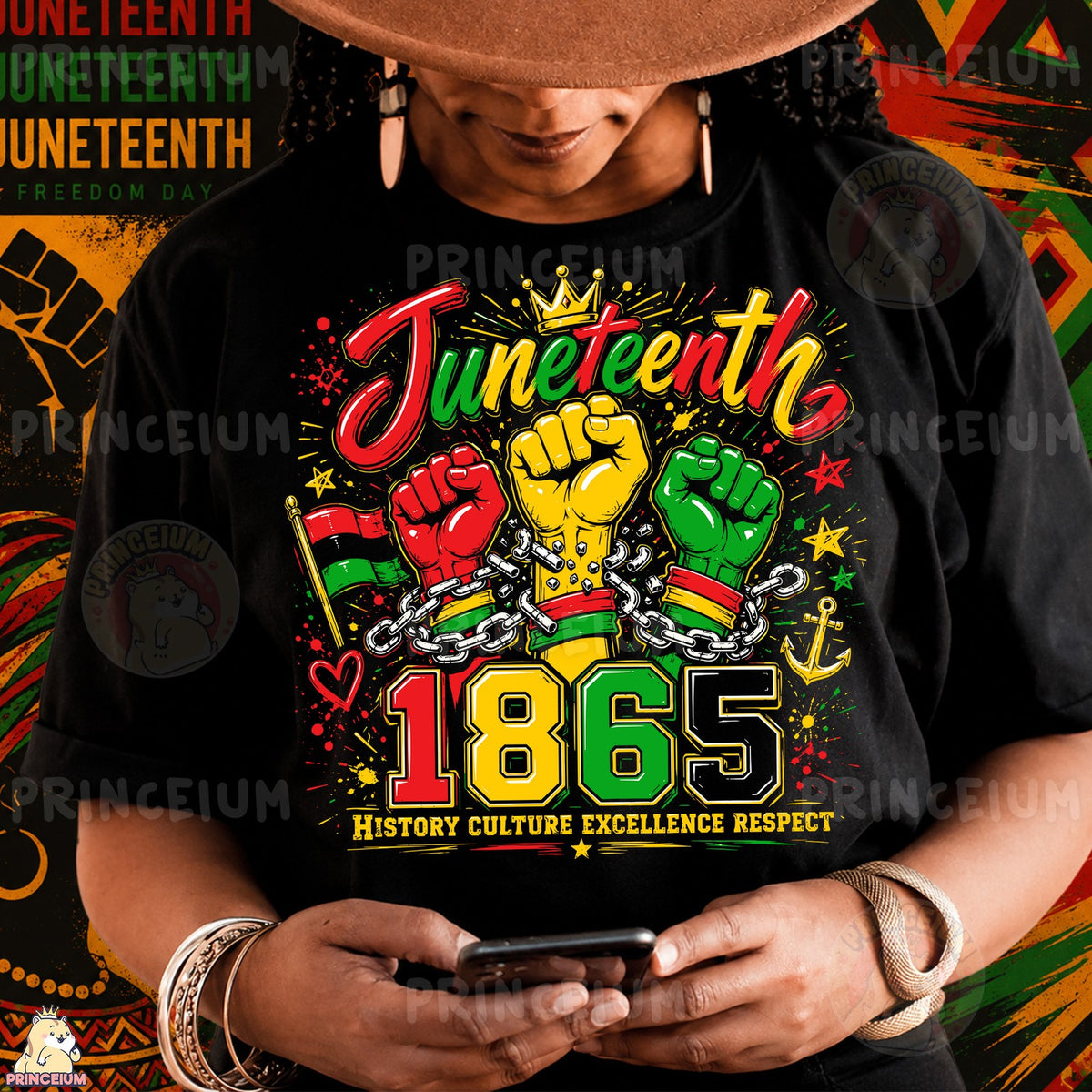 Juneteenth 1865 Freedom Fists