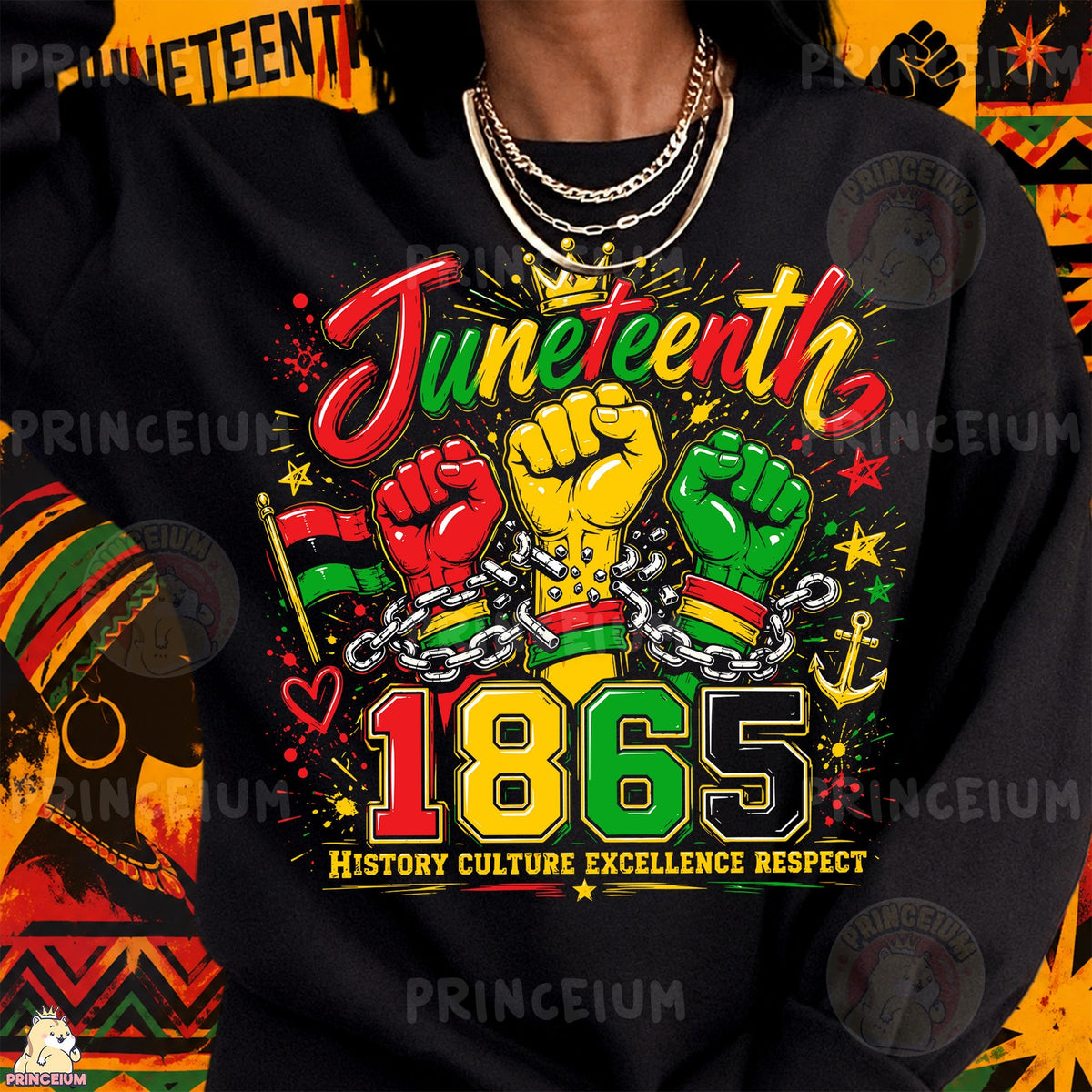 Juneteenth 1865 Freedom Fists