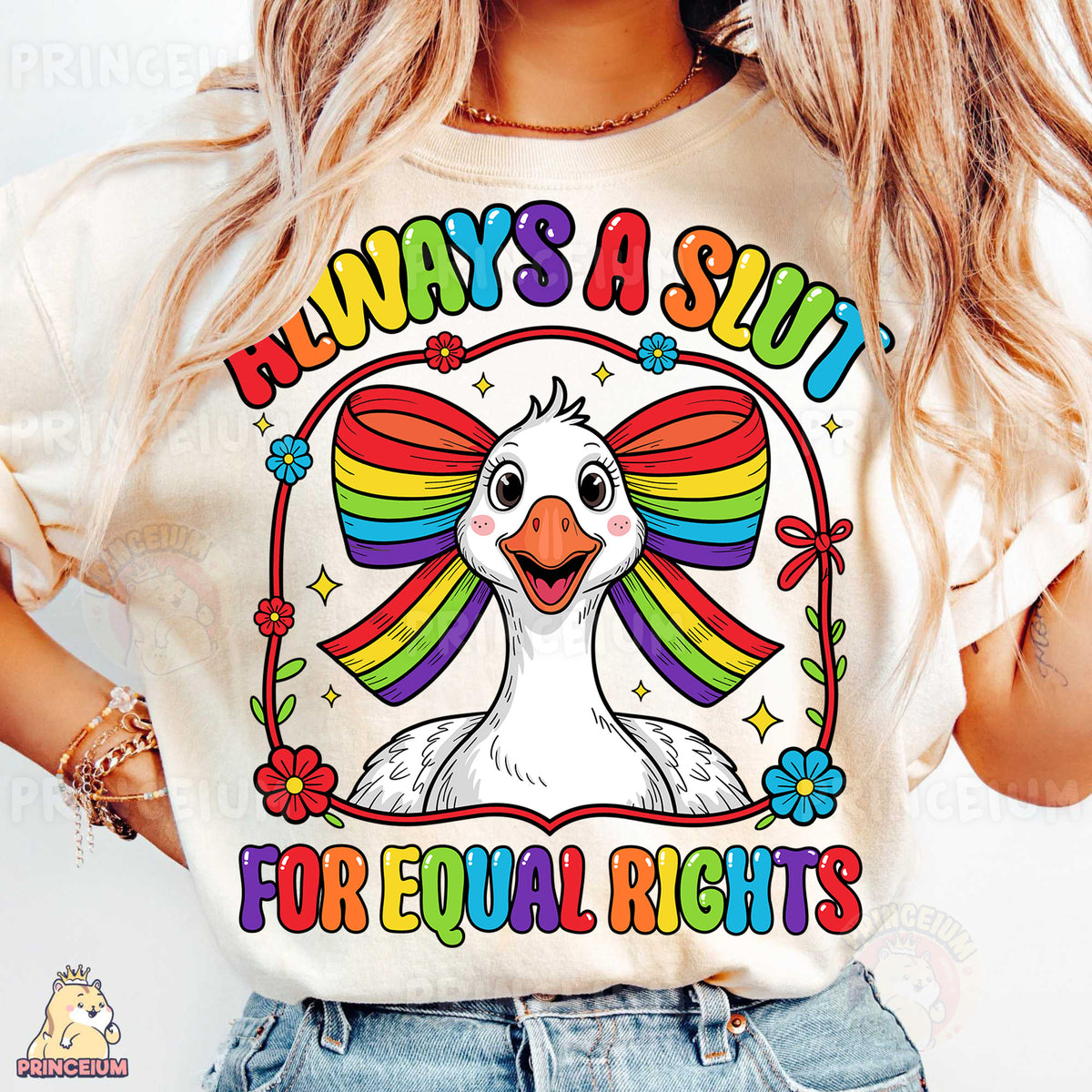 a woman wearing a t - shirt that says always a suit for equal rights