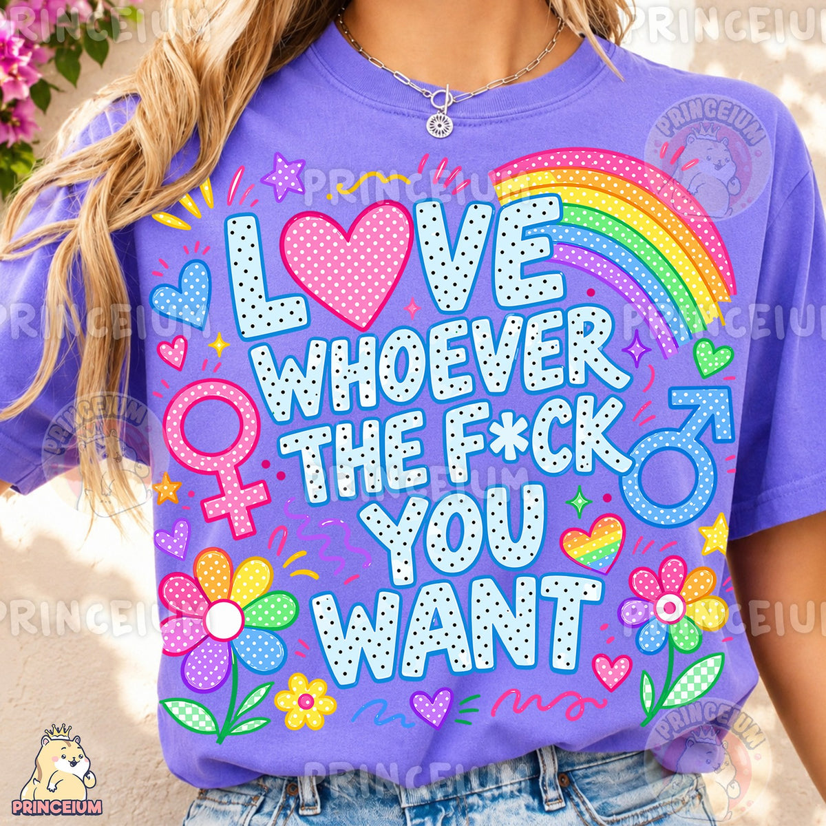 Love Whoever You Want Rainbow Pride