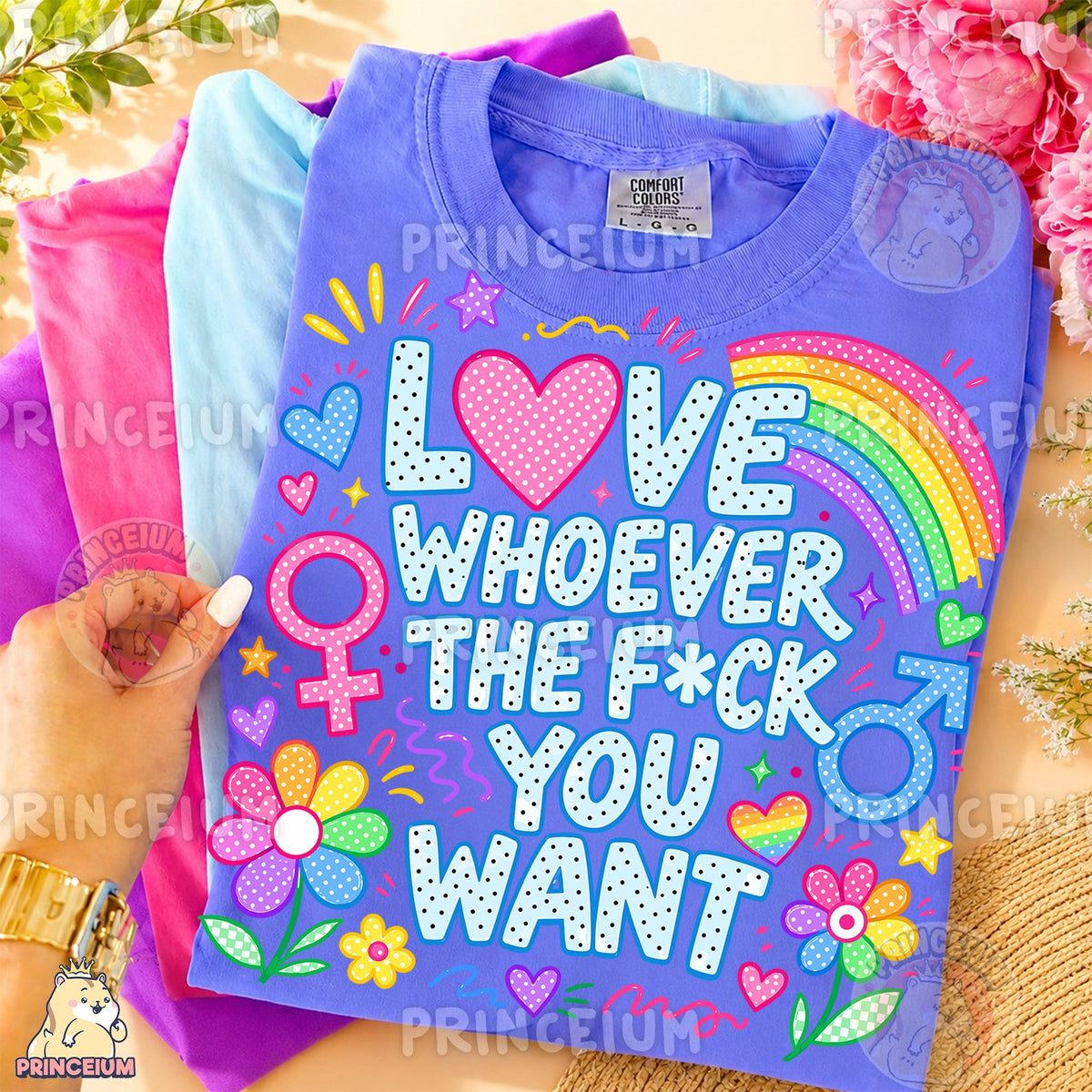 Love Whoever You Want Rainbow Pride