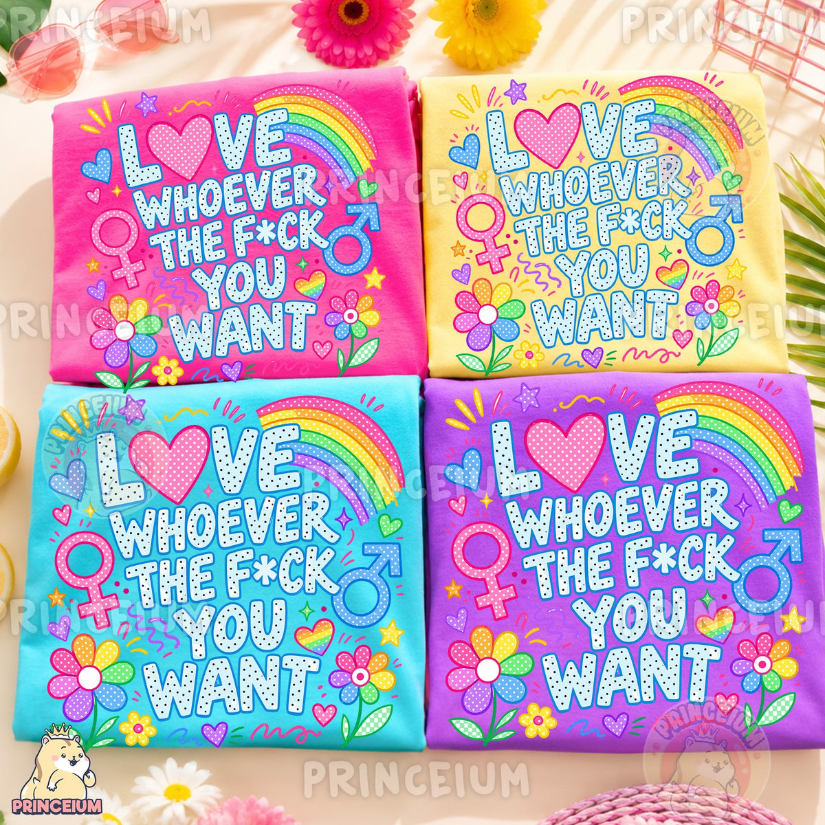 Love Whoever You Want Rainbow Pride
