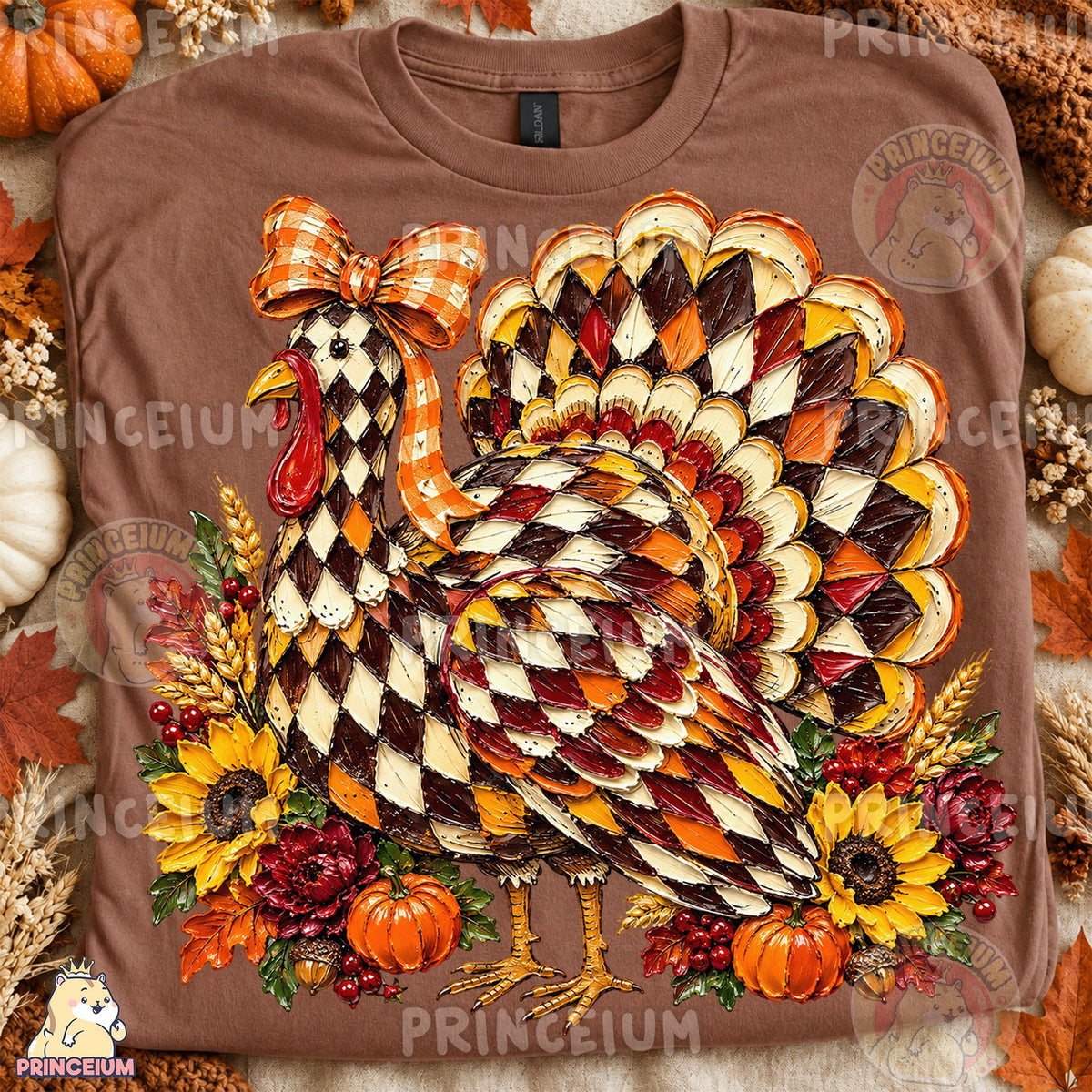 Gobble Gobble Harlequin Turkey