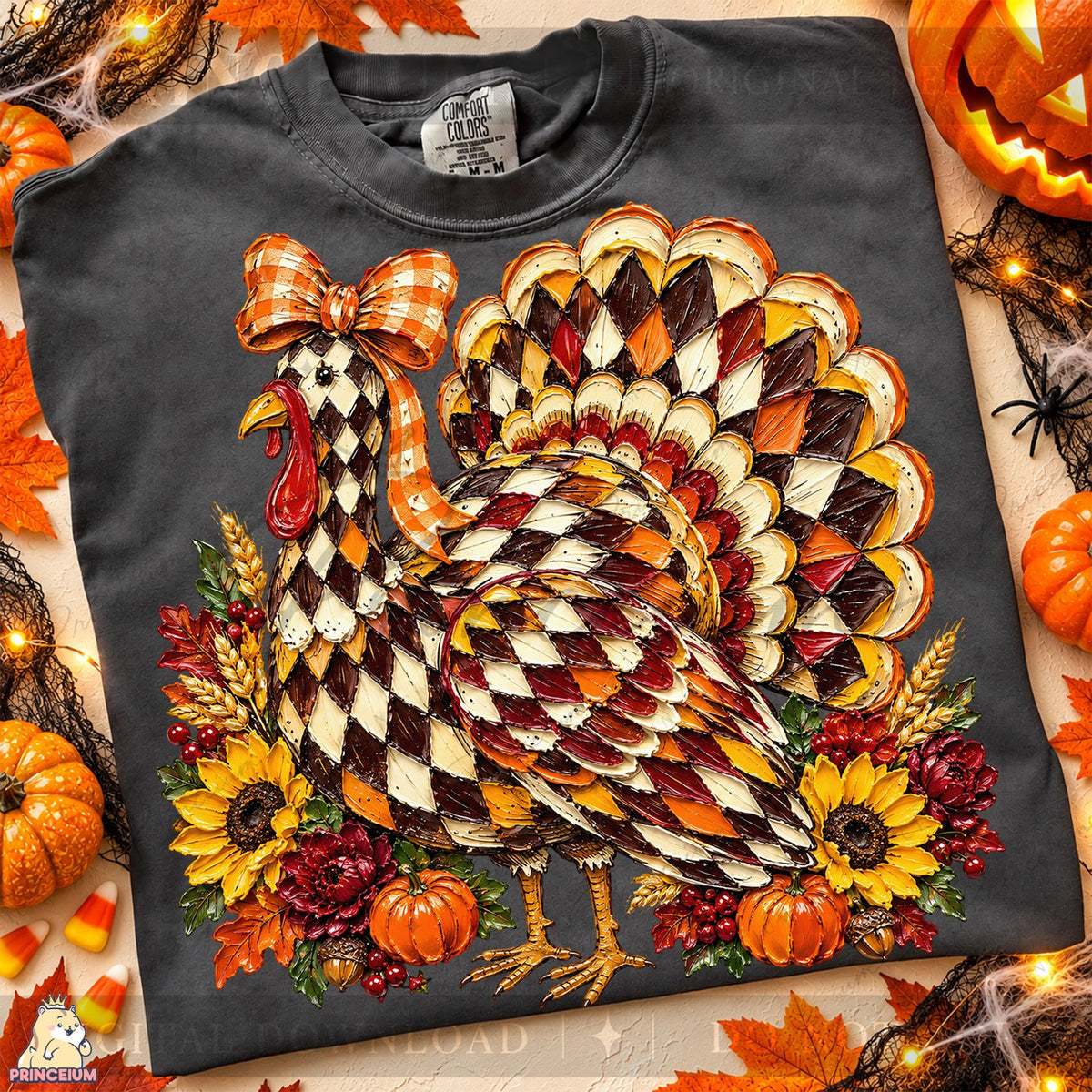 Gobble Gobble Harlequin Turkey