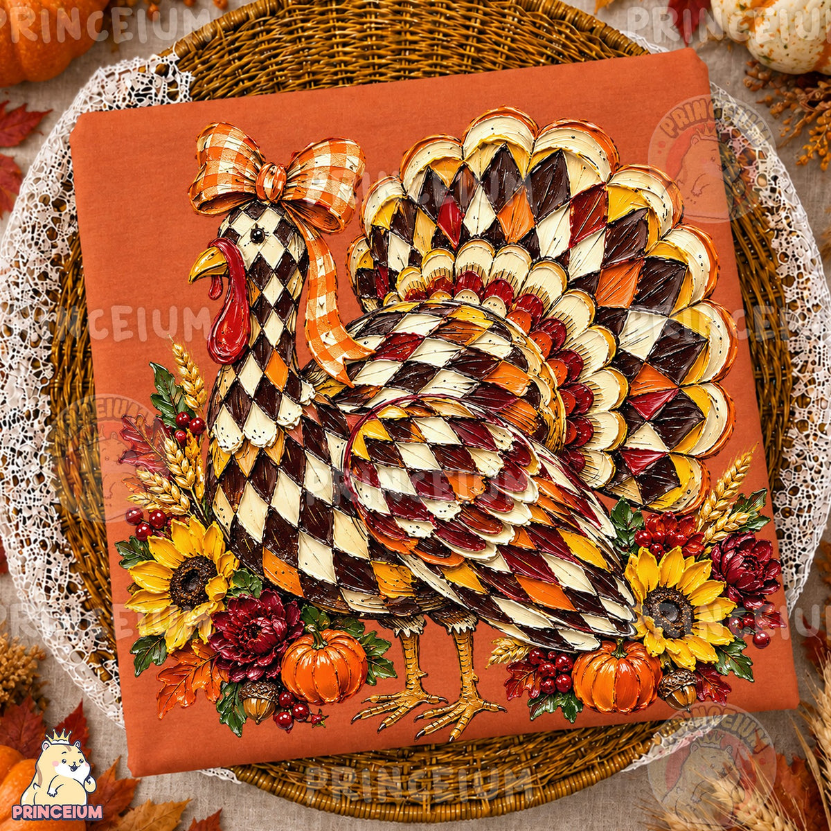 Gobble Gobble Harlequin Turkey