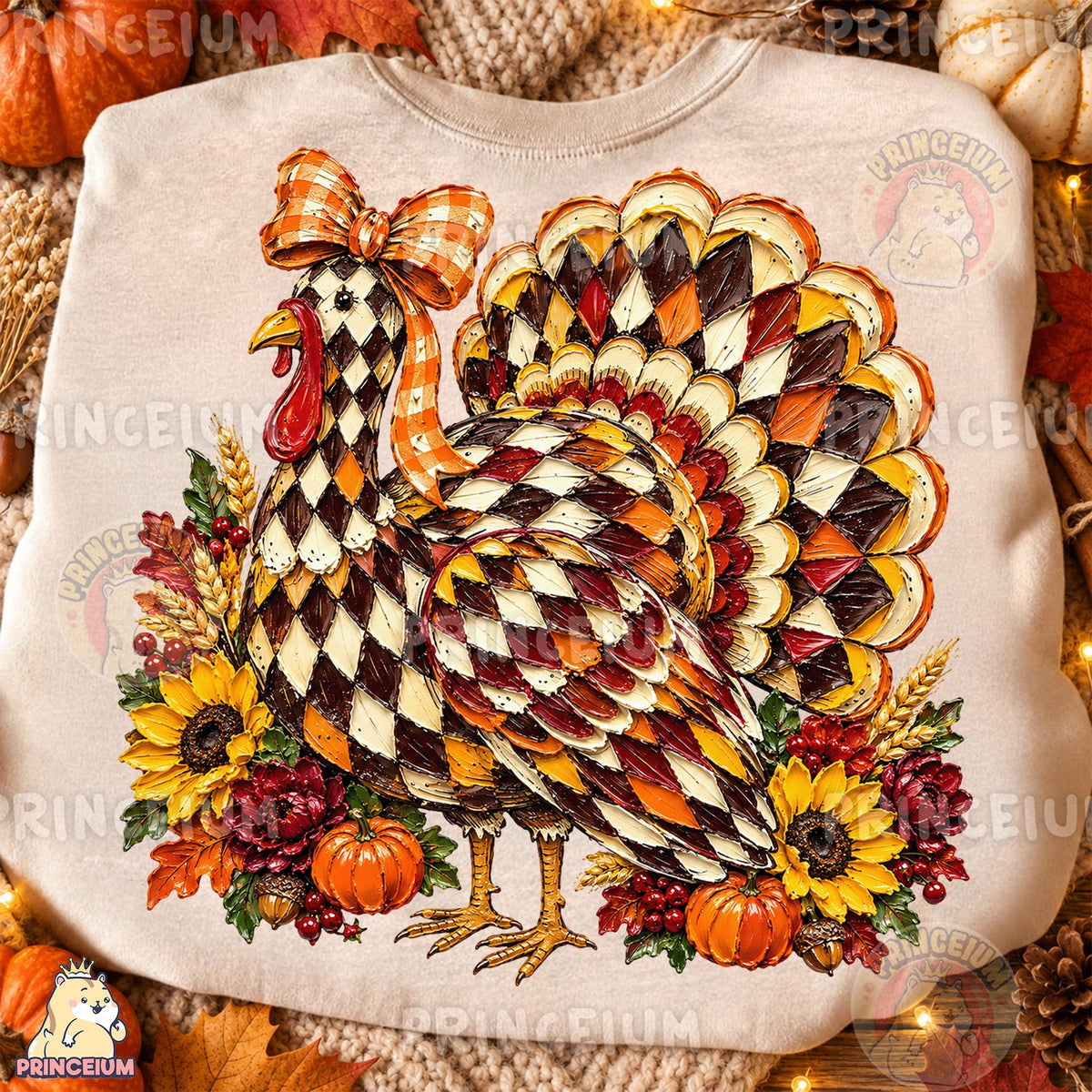 Gobble Gobble Harlequin Turkey