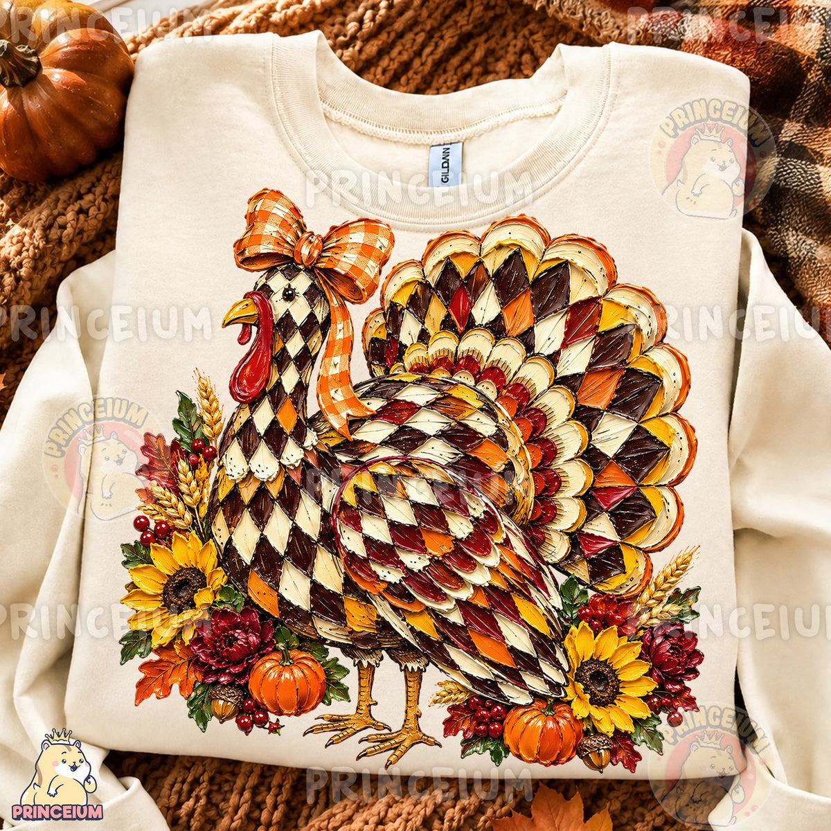 Gobble Gobble Harlequin Turkey