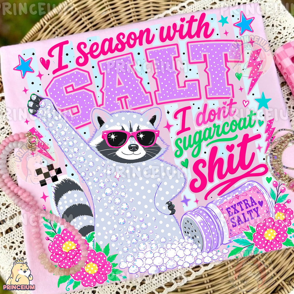 I Season With Salt Raccoon