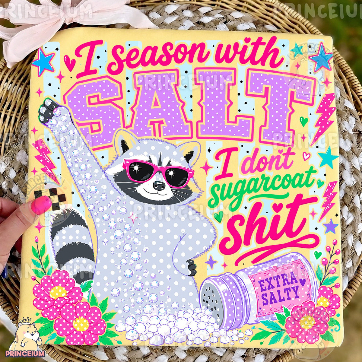 I Season With Salt Raccoon