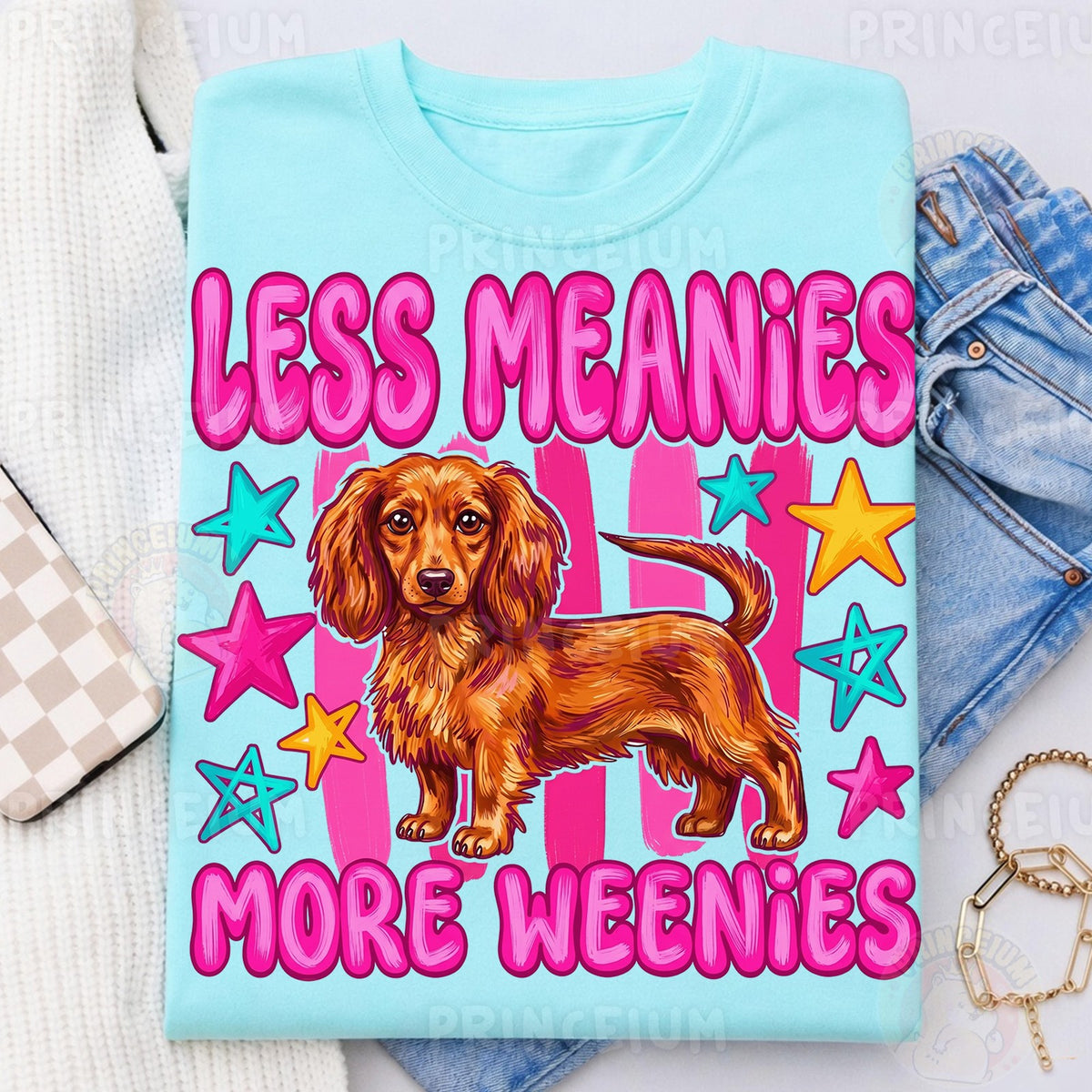 Less Meanies More Weenies Dachshund