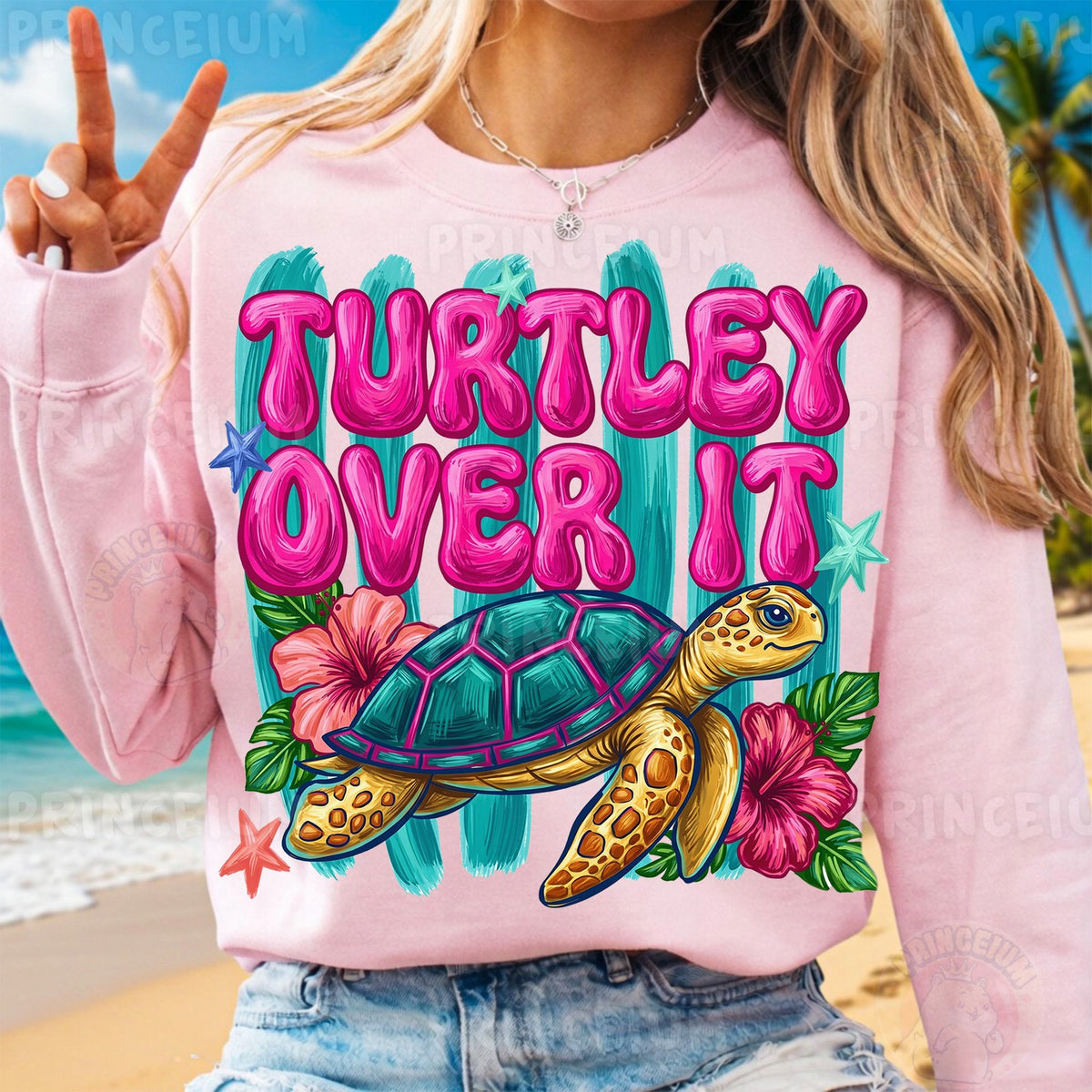 Turtley Over It Sea Turtle