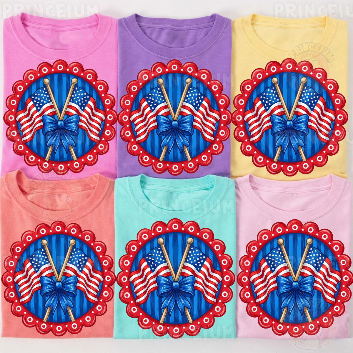 Patriotic Flags & Drumsticks