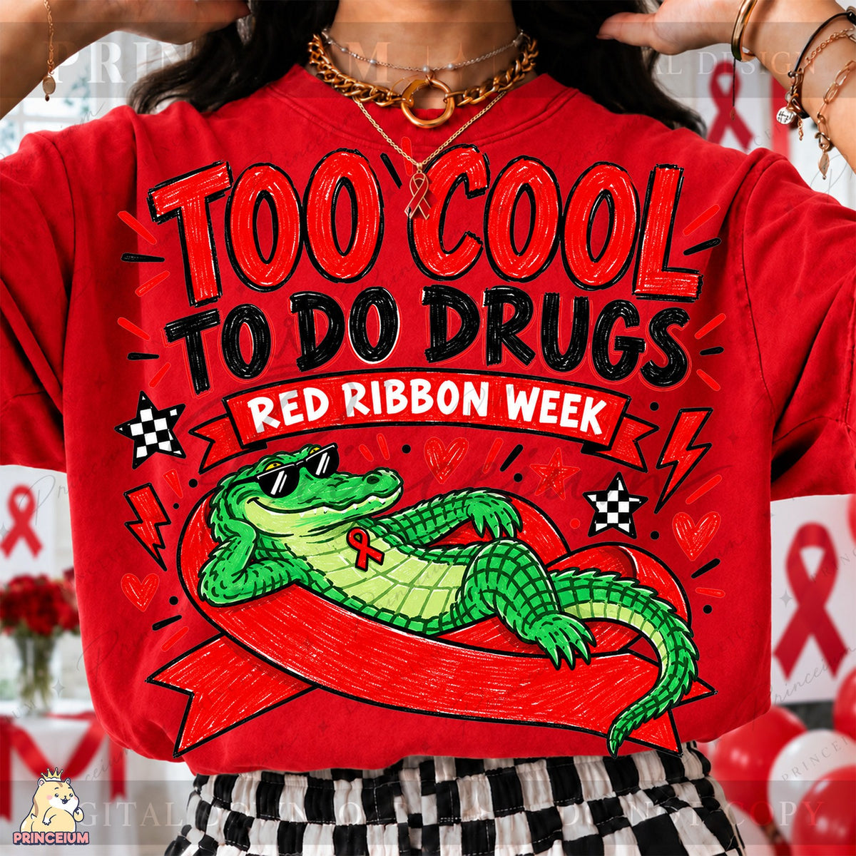 Too Cool To Do Drugs Alligator