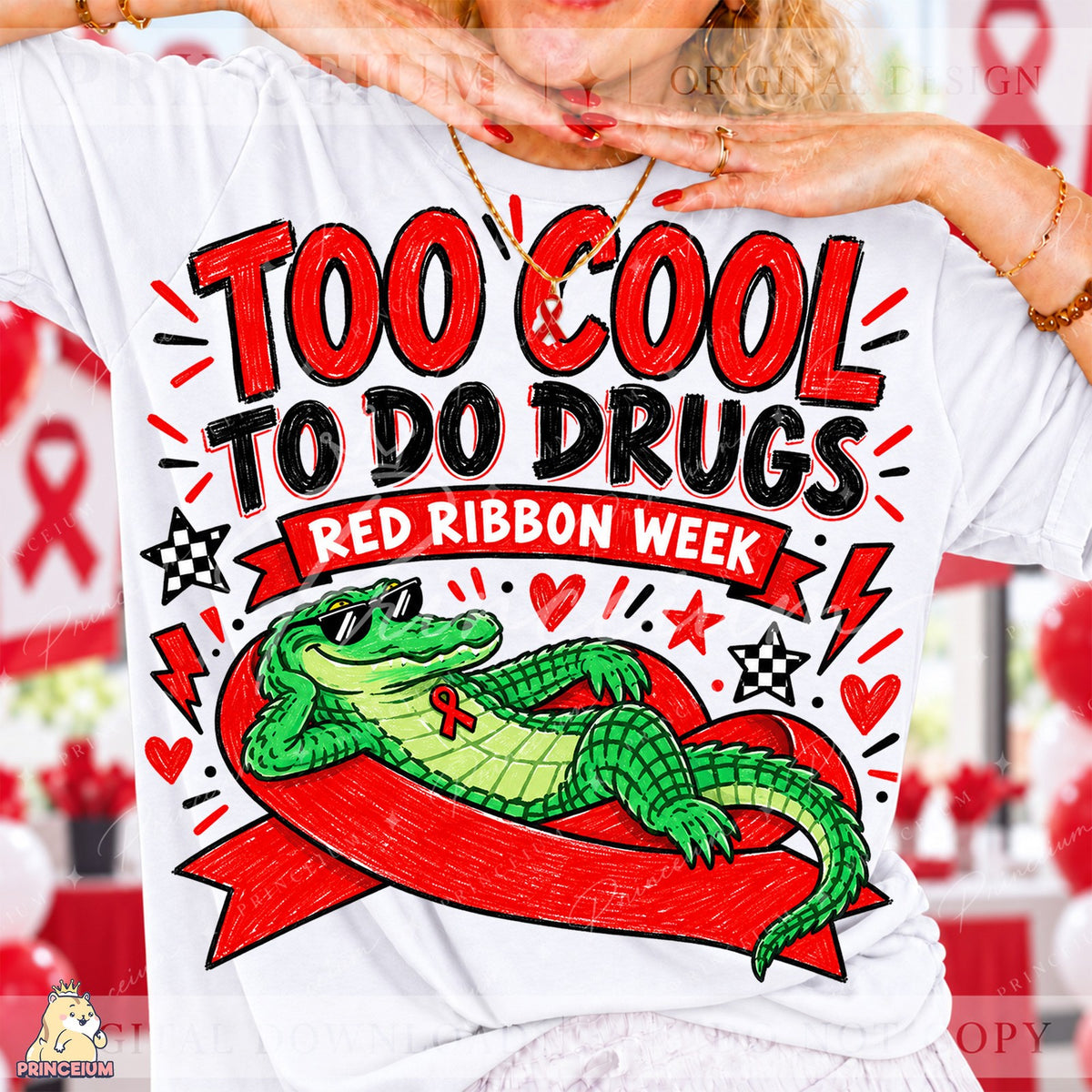 Too Cool To Do Drugs Alligator