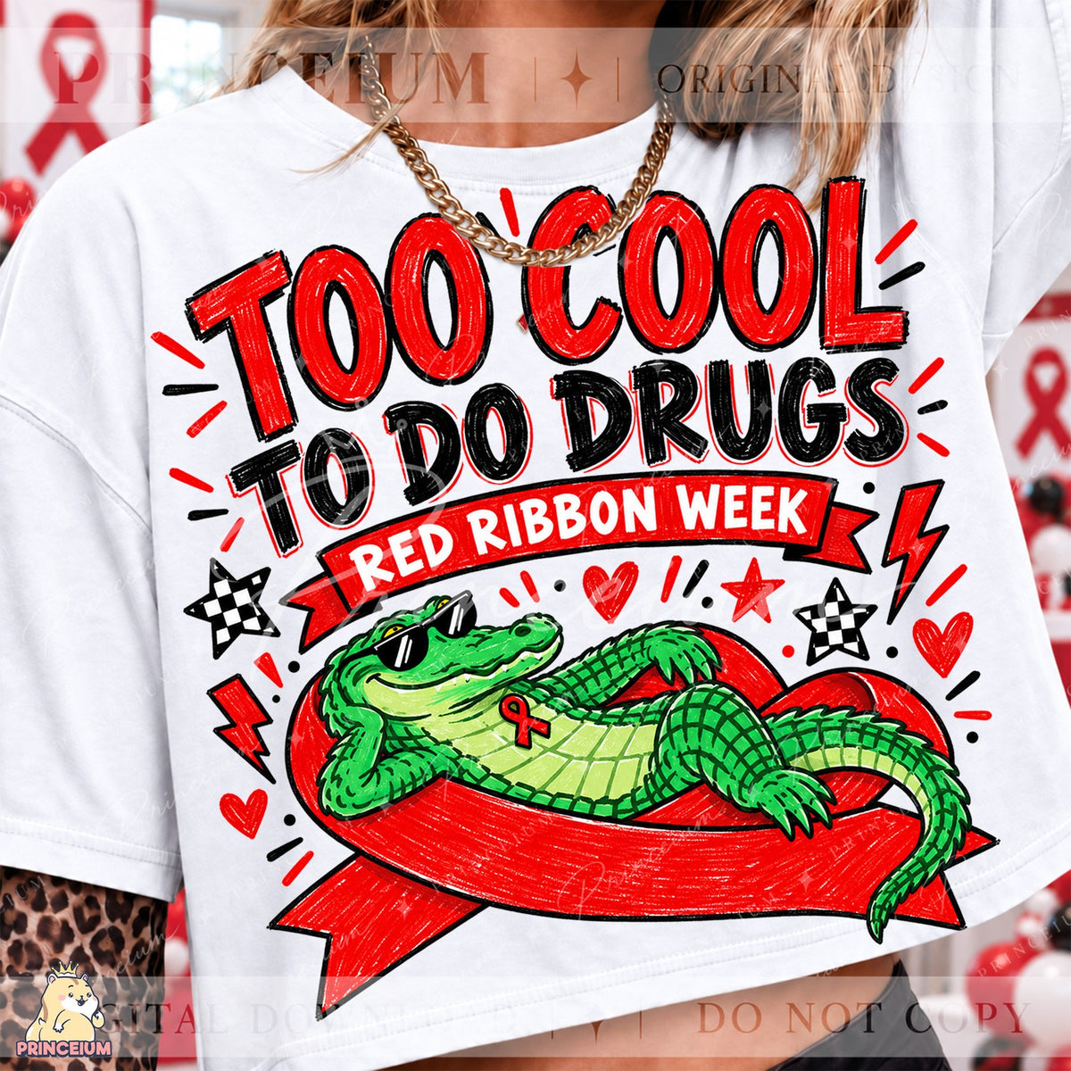 Too Cool To Do Drugs Alligator