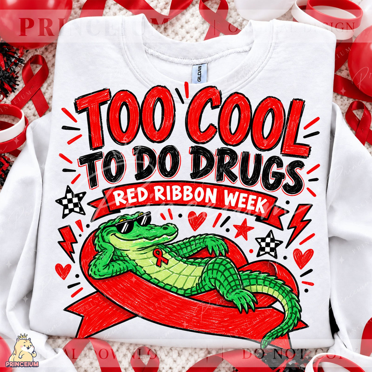 Too Cool To Do Drugs Alligator