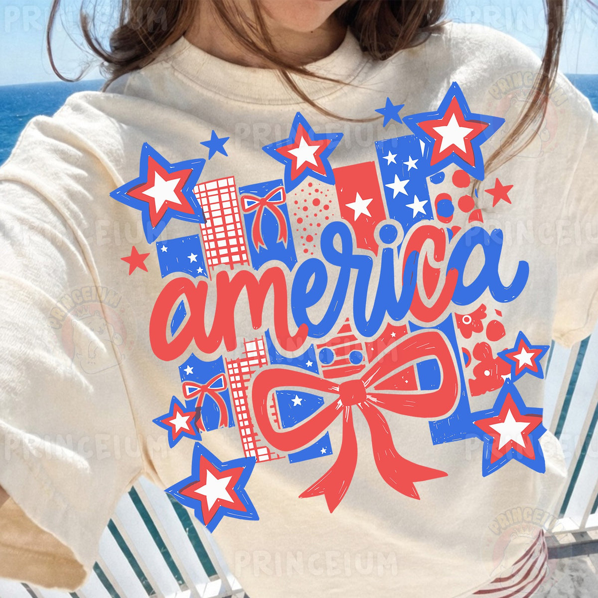 Patriotic America Bow