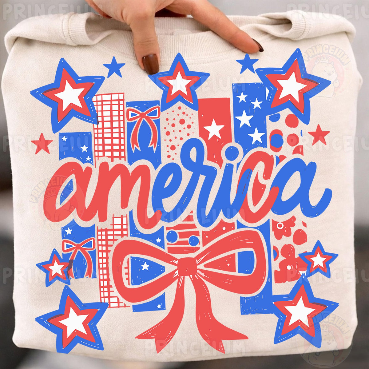 Patriotic America Bow