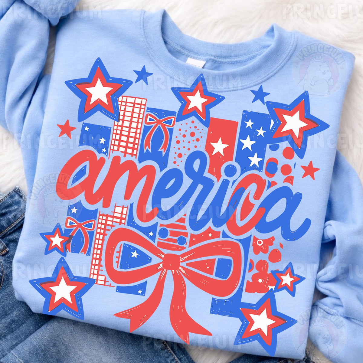 Patriotic America Bow