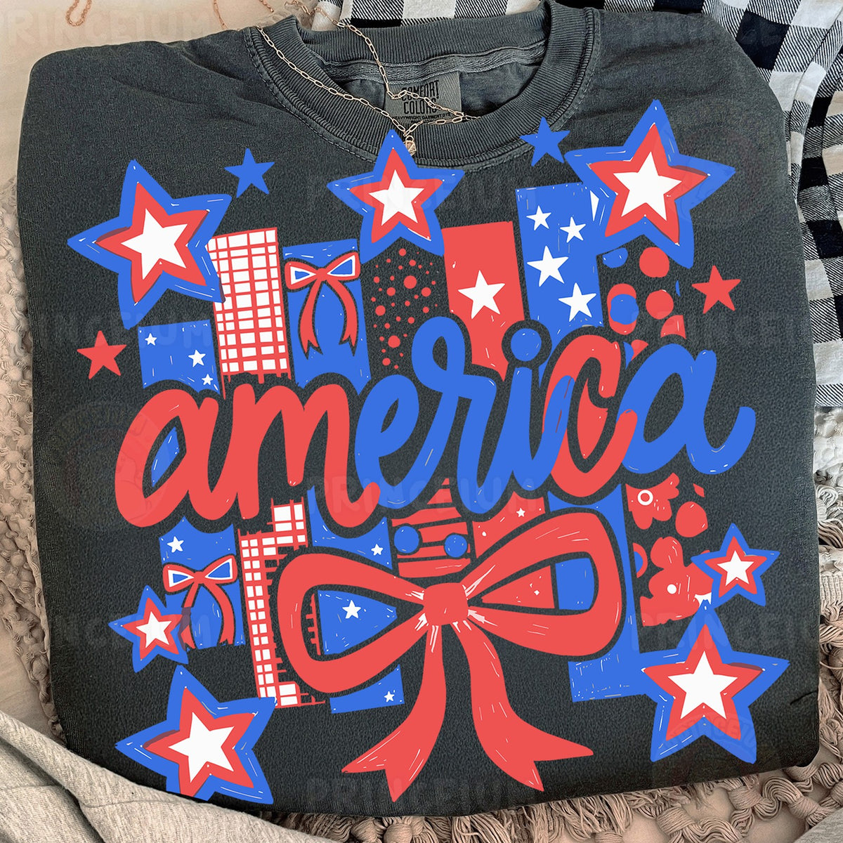 Patriotic America Bow