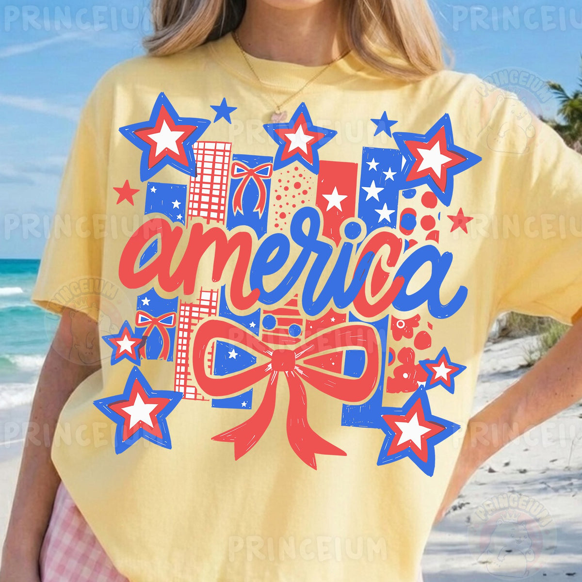 Patriotic America Bow