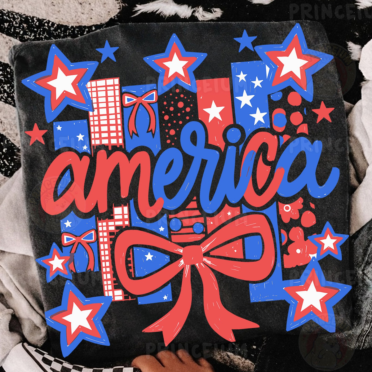 Patriotic America Bow
