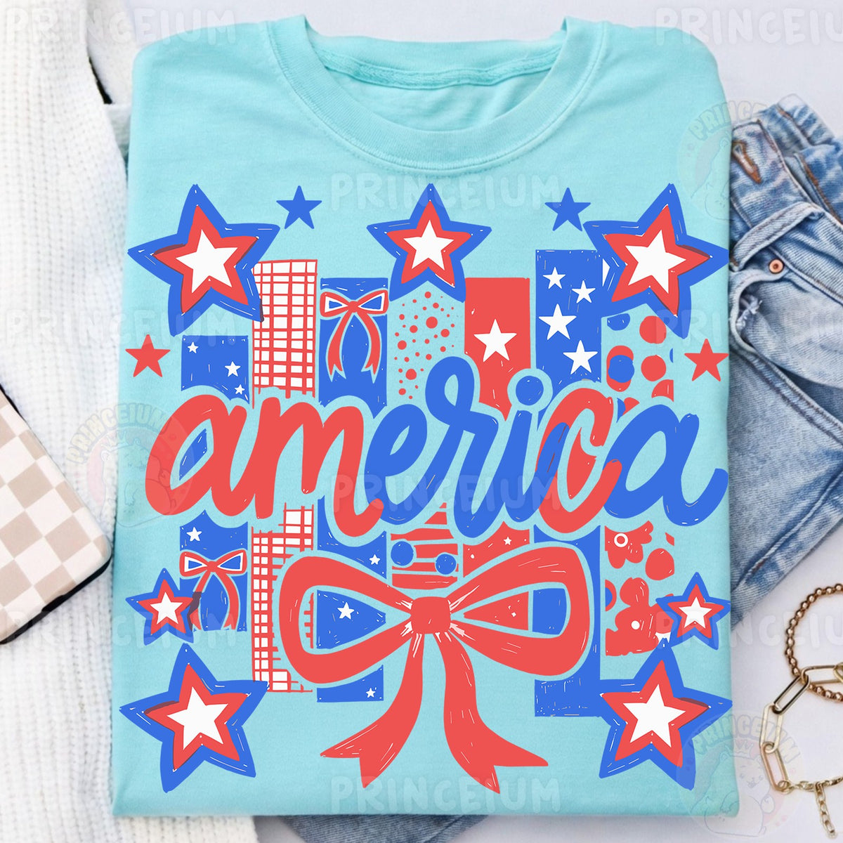 Patriotic America Bow
