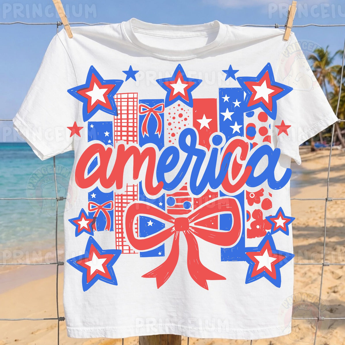 Patriotic America Bow