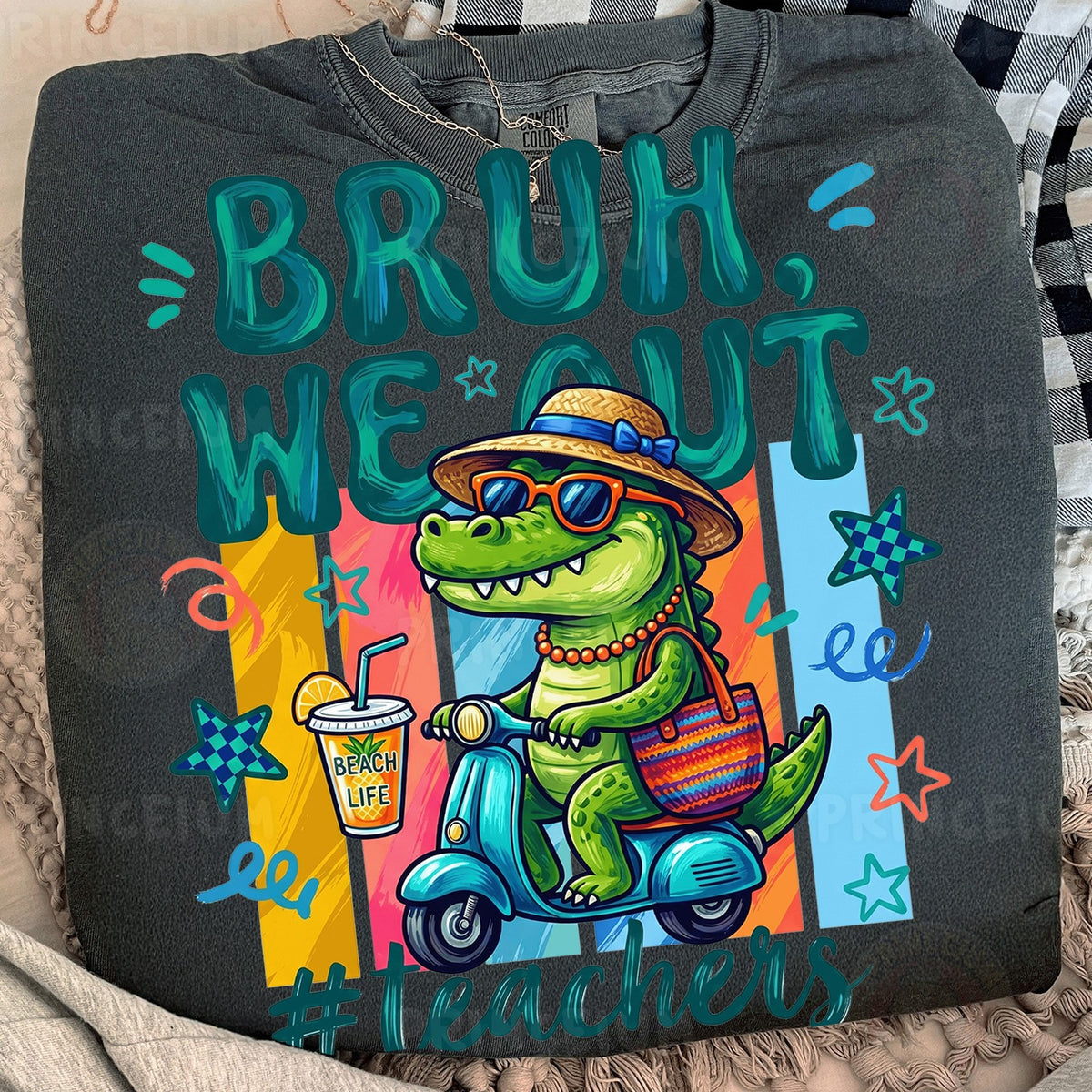 Bruh We Out Beach Gator