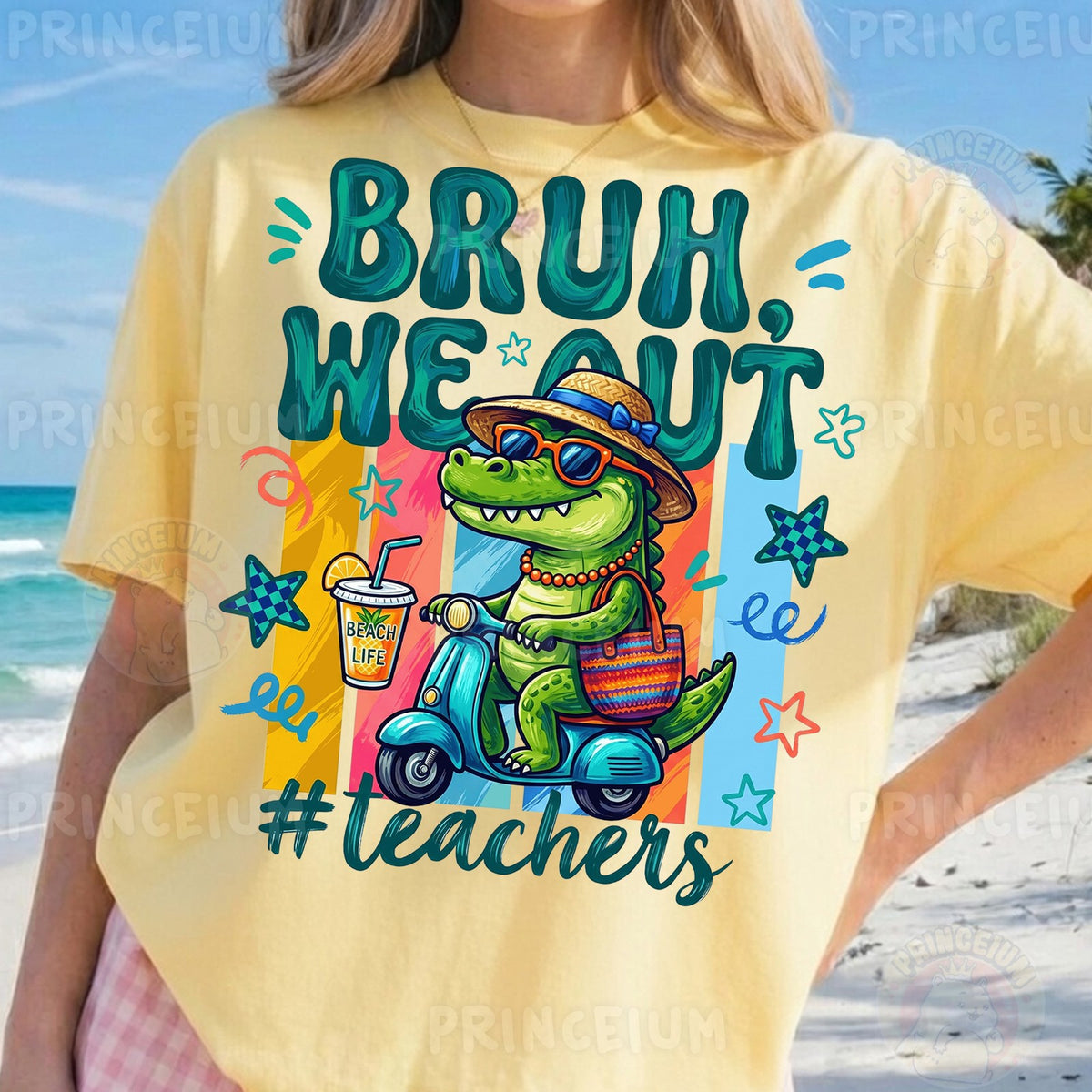 Bruh We Out Beach Gator