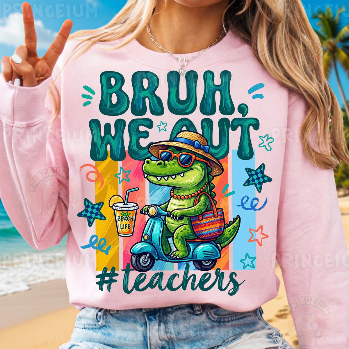 Bruh We Out Beach Gator