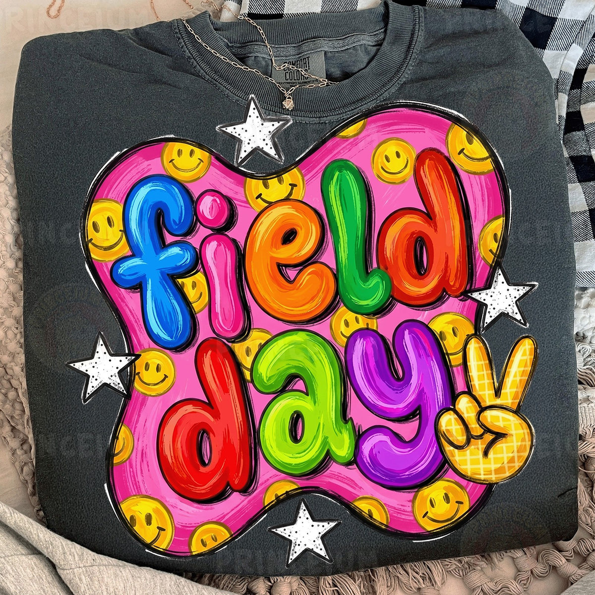 Groovy Field Day Smiley
