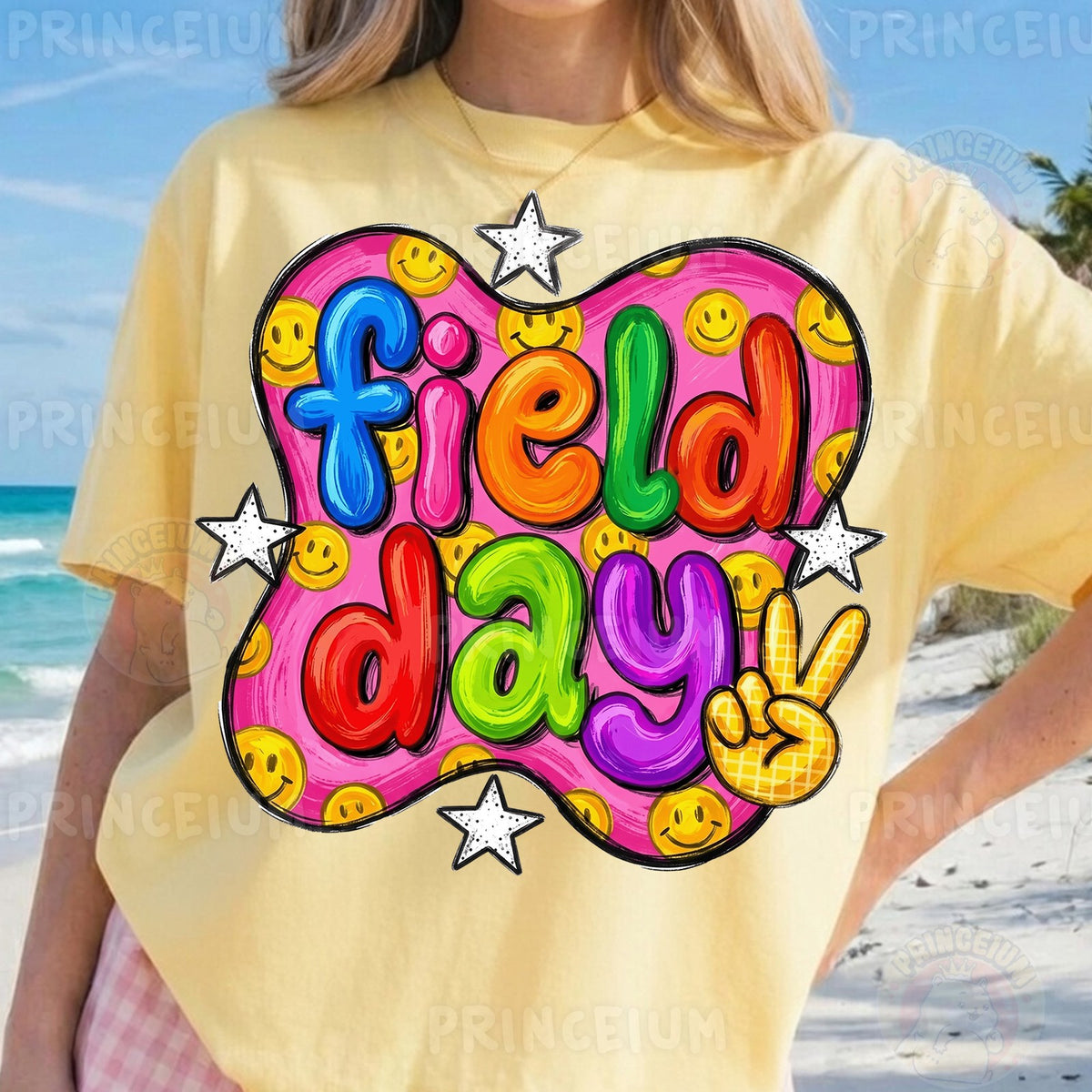 Groovy Field Day Smiley